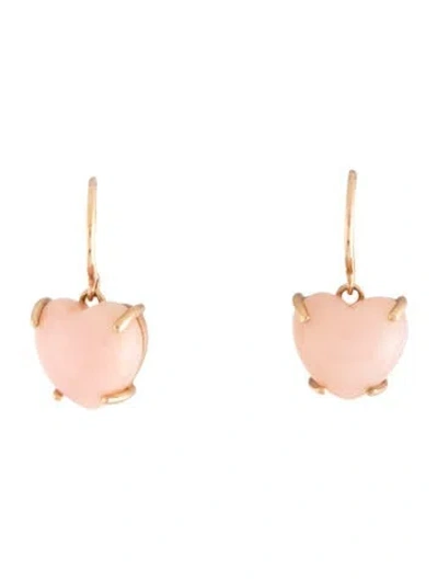 Pre-owned Irene Neuwirth 18k Opal Small Love Drop Earrings In Multicolor