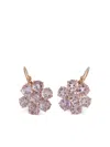 Irene Neuwirth 18k Rose Gold Classic Floret Rose Of France Earrings In Pink