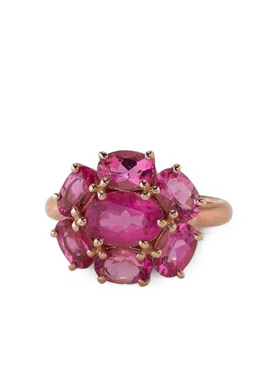 Irene Neuwirth 18k Rose Gold Rubellite Floret Gemmy Ring In Pink