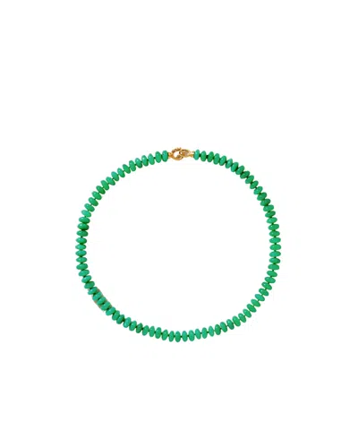 Irene Neuwirth 18-karat Gold Chrysoprase Beaded Necklace In Green