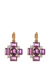 Irene Neuwirth 18kt Rose Gold Gemmy Gem Garnet Earrings In Pink