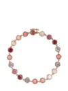 Irene Neuwirth 18kt Rose Gold Gemstone Bracelet In Pink
