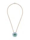 Irene Neuwirth 18kt Rose Gold Tropical Flower Necklace In Pink
