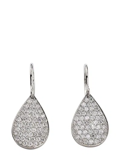 Irene Neuwirth 18kt White Gold Diamond Earrings In Silver