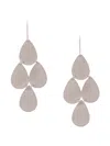 Irene Neuwirth 18kt White Gold Four Drop Chandelier Earrings In White