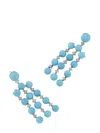 Irene Neuwirth 18kt White Gold Gumball Turquoise Earrings In Silber