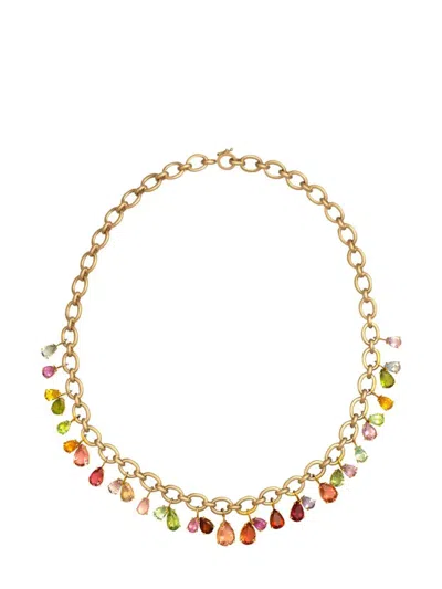 Irene Neuwirth 18kt Yellow Gold Gemmy Gem Tourmaline Necklace