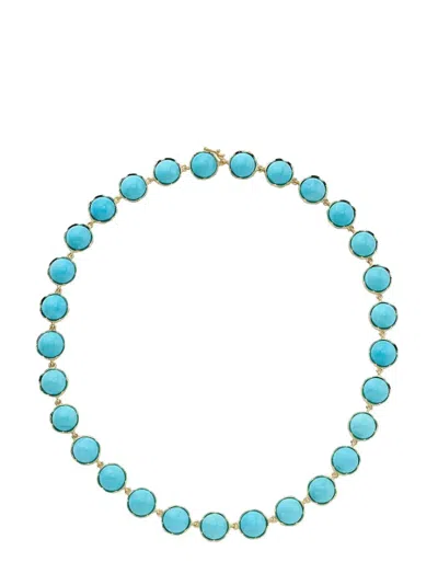 Irene Neuwirth 18kt Yellow Gold Kingman Turquoise Necklace In 金色