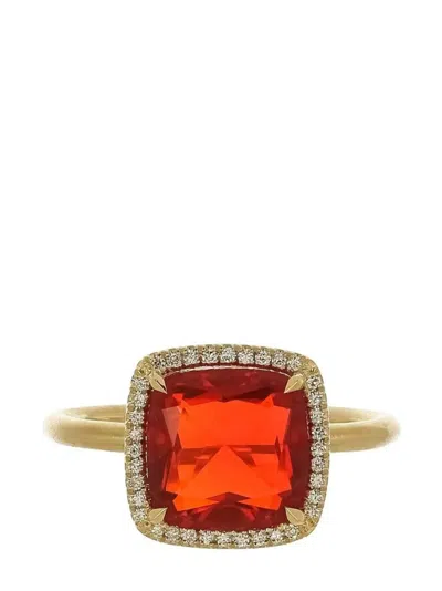 Irene Neuwirth 18kt Yellow Gold Opal And Diamond Ring