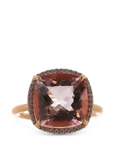 Irene Neuwirth Gem Drop Morganite And Diamond Ring In Multi