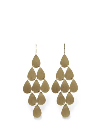 Irene Neuwirth Nine-drop Chandelier Earrings In Gold