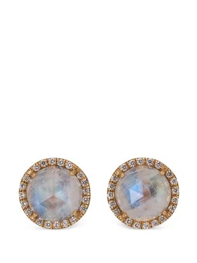 Irene Neuwirth Round-shape Diamond Stud Earrings In Gold