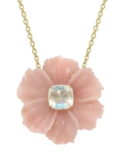 Irene Neuwirth Tropical Flower Necklace In Pink