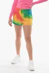 Ireneisgood Rainbow Effect Denim Shorts In Multi