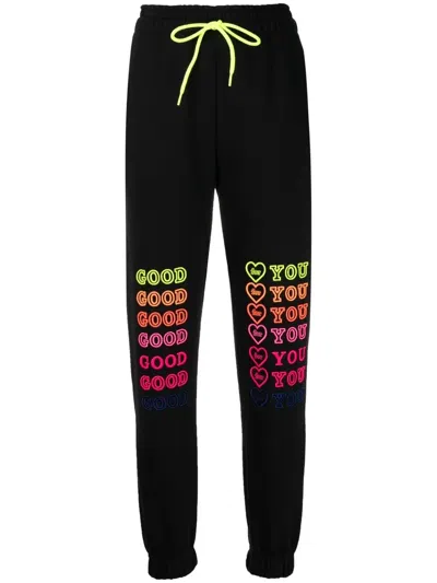 IRENEISGOOD SLOGAN DRAWSTRING TRACKSUIT BOTTOMS