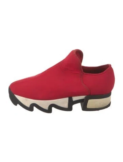 Pre-owned Iri Chunky Sneakers In Red
