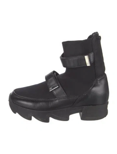 Pre-owned Iri Leather Combat Boots In Black