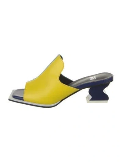Pre-owned Iri Leather Slides In Multi