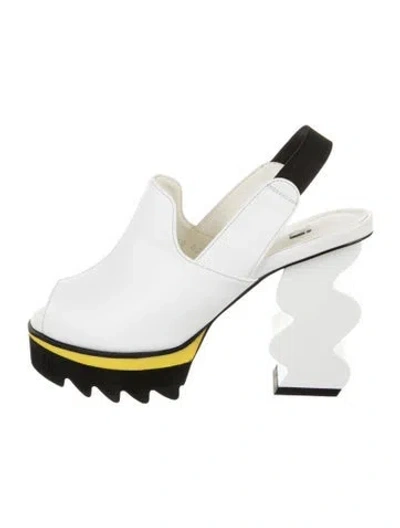 Pre-owned Iri Leather Slingback Sandals In Multi