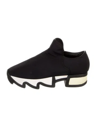 Pre-owned Iri Neoprene Athletic Sneakers In Black