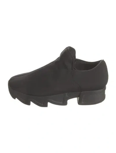 Pre-owned Iri Neoprene Chunky Sneakers In Black