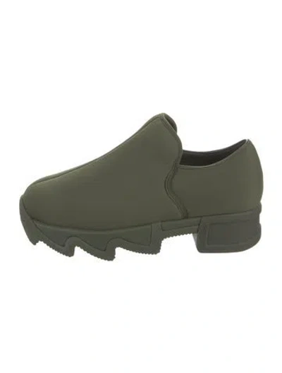 Pre-owned Iri Neoprene Chunky Sneakers In Green