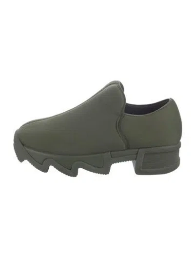 Pre-owned Iri Neoprene Chunky Sneakers In Green