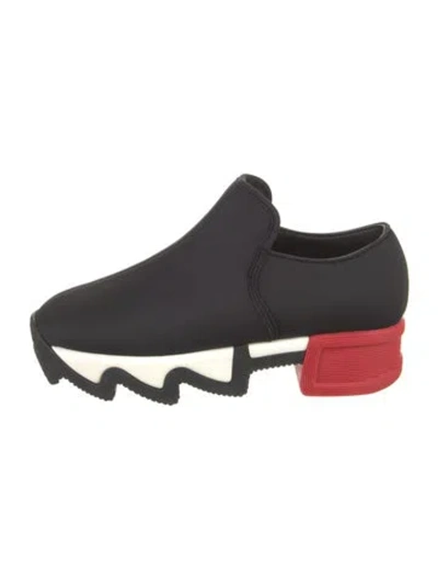 Pre-owned Iri Neoprene Colorblock Pattern Sneakers In Black
