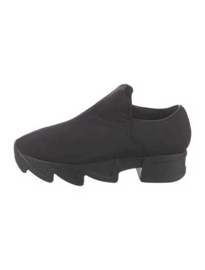Pre-owned Iri Neoprene Flats In Black