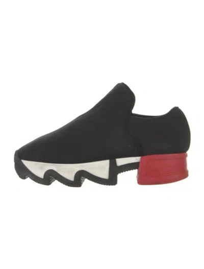 Pre-owned Iri Neoprene Sneakers In Black