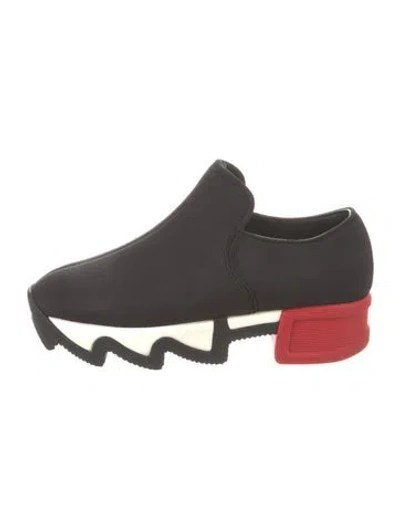 Pre-owned Iri Neoprene Sneakers In Black