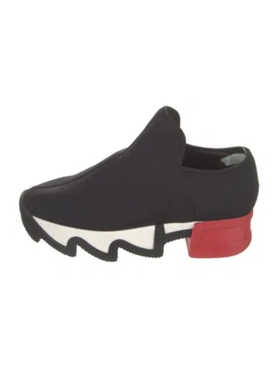 Pre-owned Iri Neoprene Sneakers In Black
