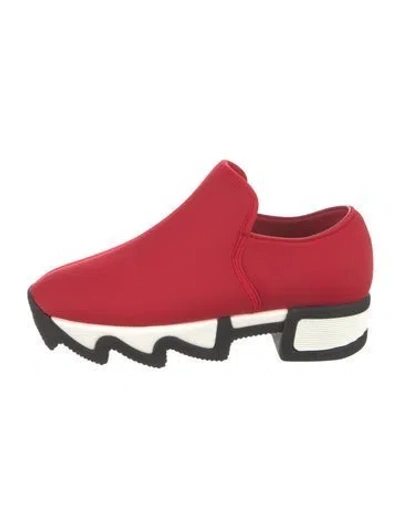 Pre-owned Iri Neoprene Sneakers In Red
