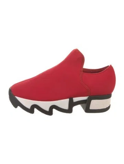 Pre-owned Iri Neoprene Sneakers In Red
