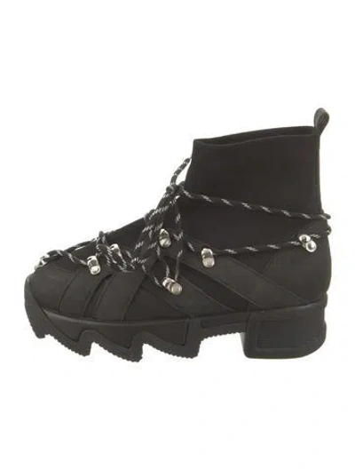 Pre-owned Iri Wedge Sneakers In Black