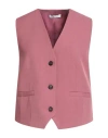 Iride Woman Tailored Vest Antique Rose Size M Polyester, Viscose