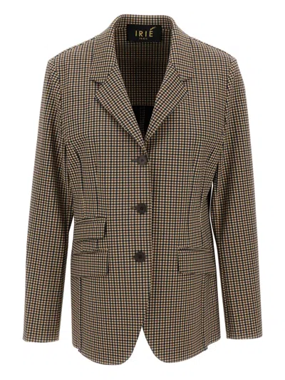 IRIE BUTTON CHECK COAT