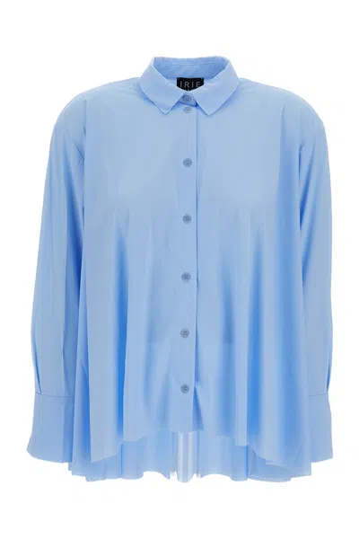 Irie Clear Blue Button-down Shirt With Classic Collar