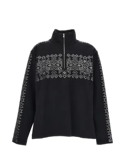 Irie Crystal-embellished Half-zip Sweater In Gray