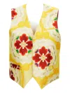 Irie Floral Pattern Waistcoat In Yellow