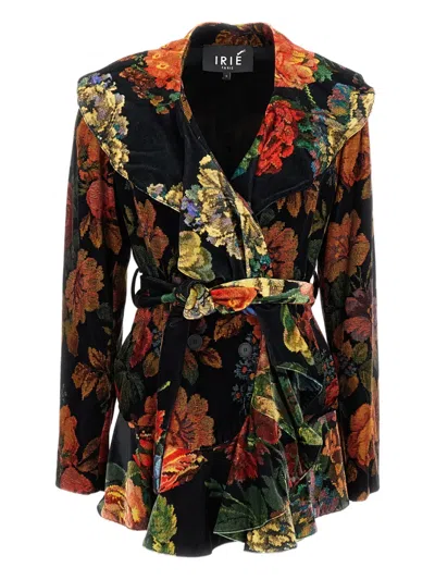 IRIE FLORAL RUFFLED JACKET