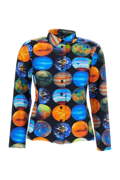 Irie Multicolor Planet Print Casual Shirt