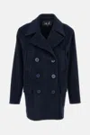 Irie Buttoned Peacoat In Blue
