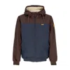 Iriedaily Men's Insulaner Soft Jacket Navy Brown In Navy Brown