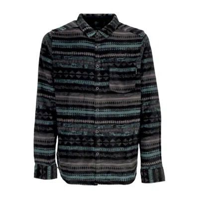 Iriedaily Men's Long Sleeve Shirt Scopian Shirt Black/anthra