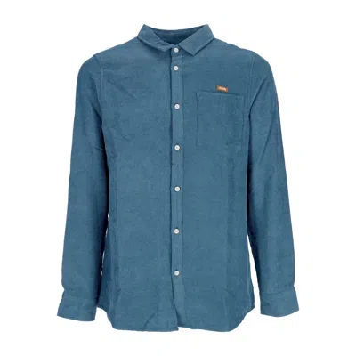 Iriedaily Roy Men's Long Sleeve Shirt L/s Shirt Blue Beryl