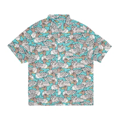 Iriedaily Shirt Mm Man  Resorio Greyblue In Multi