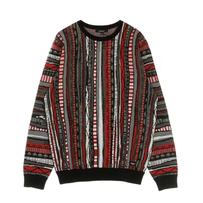 Iriedaily Theodore Knit Men's Lightweight Sweater Anthra Red In Multi