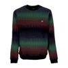 Iriedaily Vintachi Crew Men's Crewneck Sweatshirt Black/red In Black/red