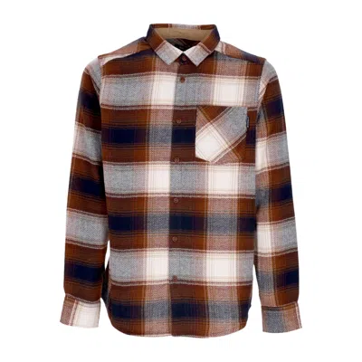 Iriedaily Young Fella Shirt Men's Long Sleeve Shirt Navy/brown